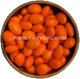 Turuncu Renkli Çikolatalı Badem Draje